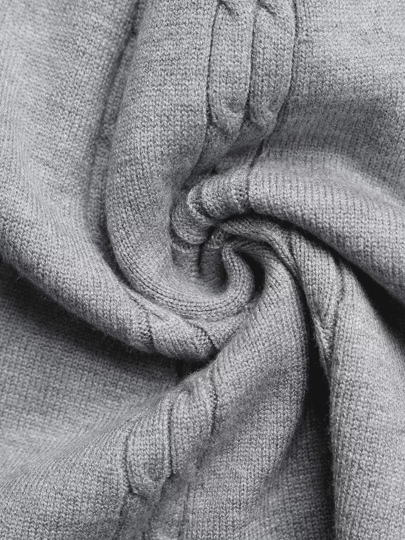 Close-up of gray fabric with a textured pattern
