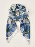 Floral patterned scarf on a white background