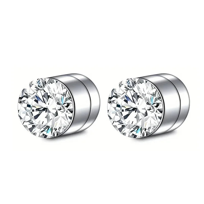 Crystal Magnetic Clip-On Earrings