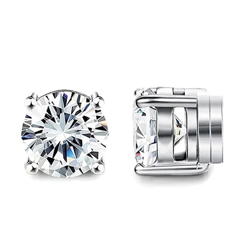 Crystal Magnetic Clip-On Earrings