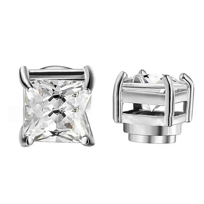 Crystal Magnetic Clip-On Earrings