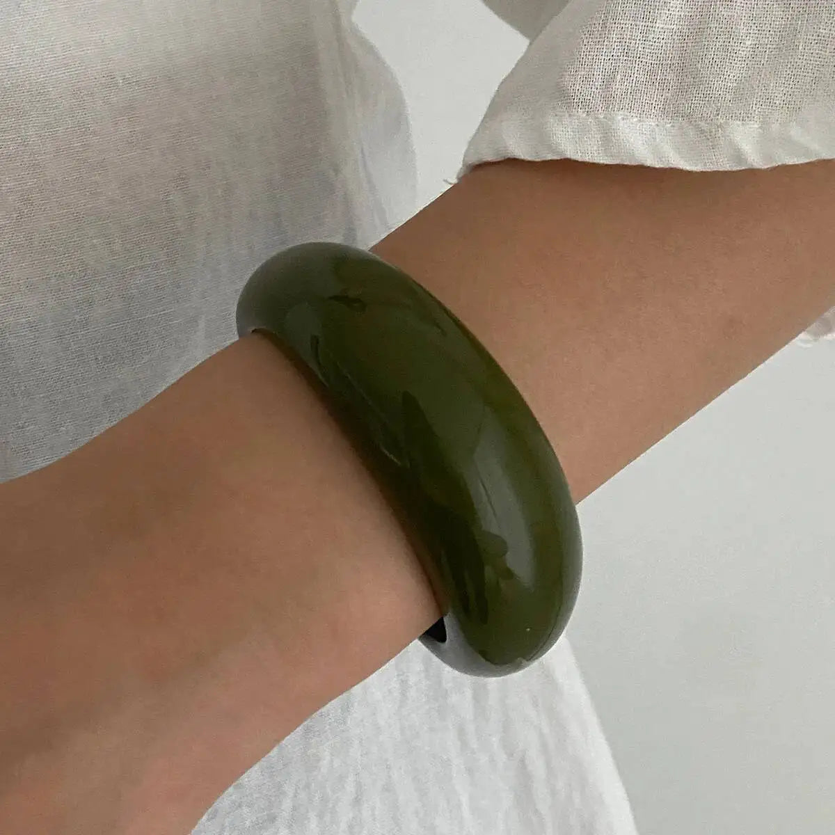 Boho Resin Chunky Cuff Bangle